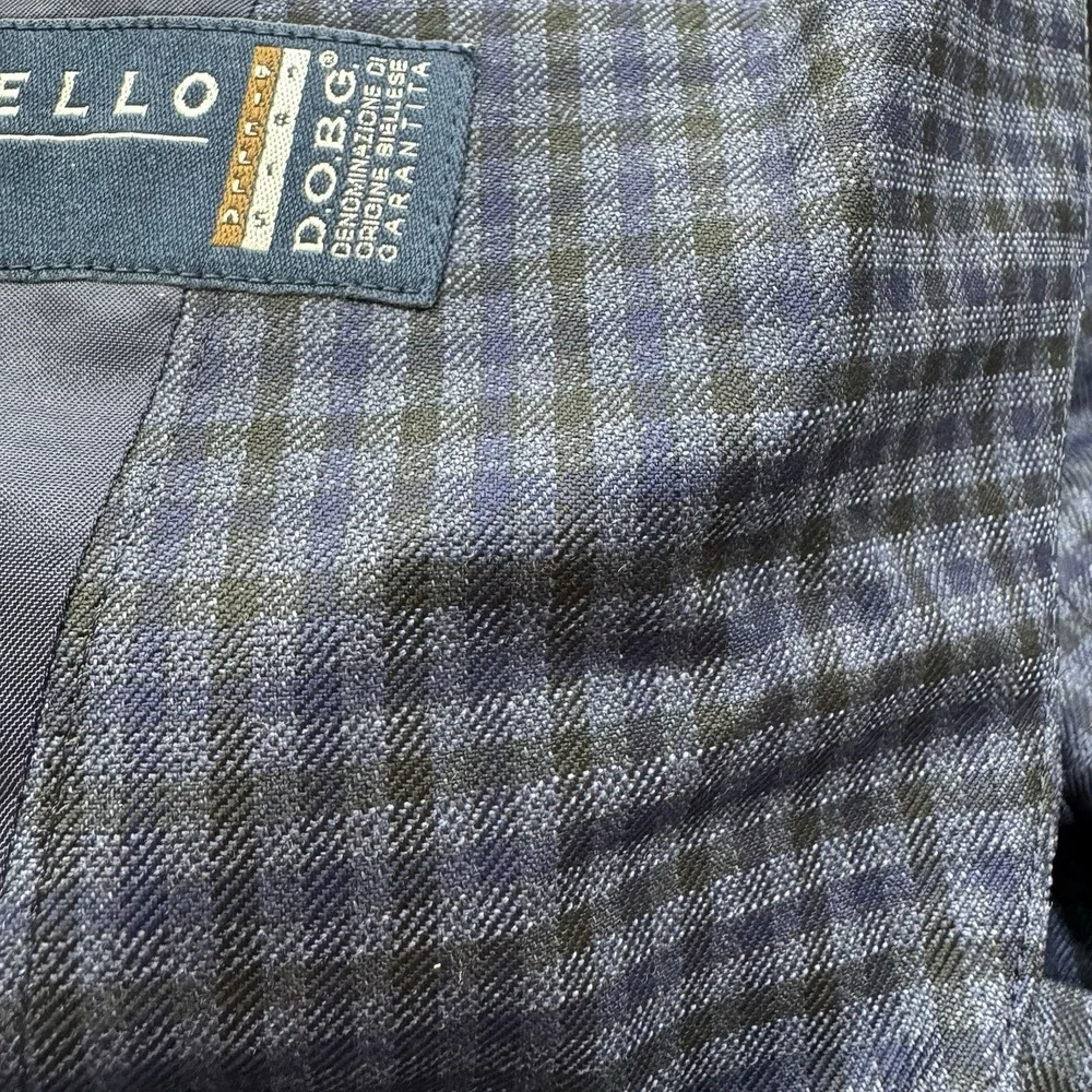 Bonobos‎ Men's Slim Fit Guabello 100% Wool Blue Plaid Blazer 40r 2 Button Preppy